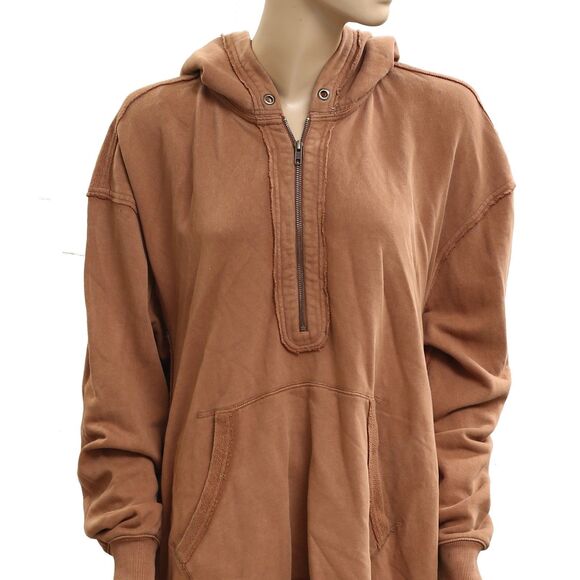 Free People North Sweatshirt Hoodie Tunic Top Oversized Slouchy Cotton M 283735 - Picture 7 of 9